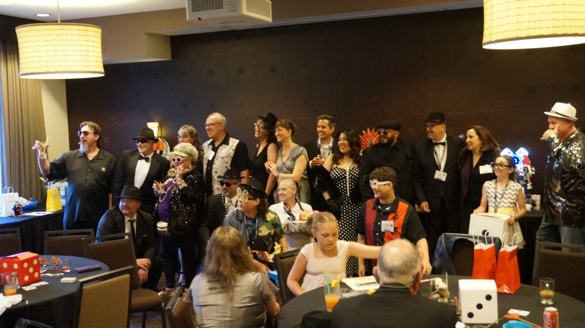 The Viva Las Vegas themed party at the retreat
